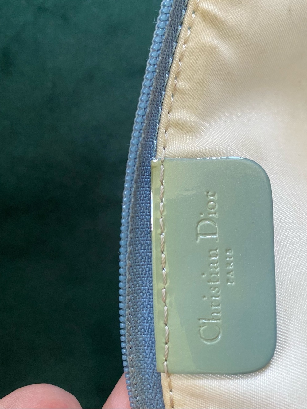 Vintage Christian Dior Lizard Embossed Mini Saddle Pochette - Y2K John Galliano - Picture 5 of 14